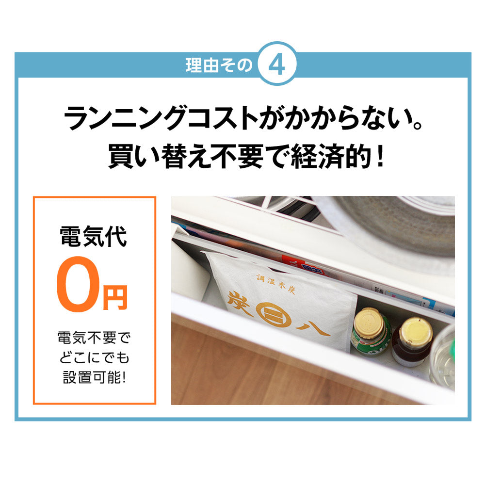 炭八 室内用 大袋 12L 4個セット